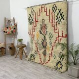 Handcrafted Moroccan Berber carpet 195 x 155 CM