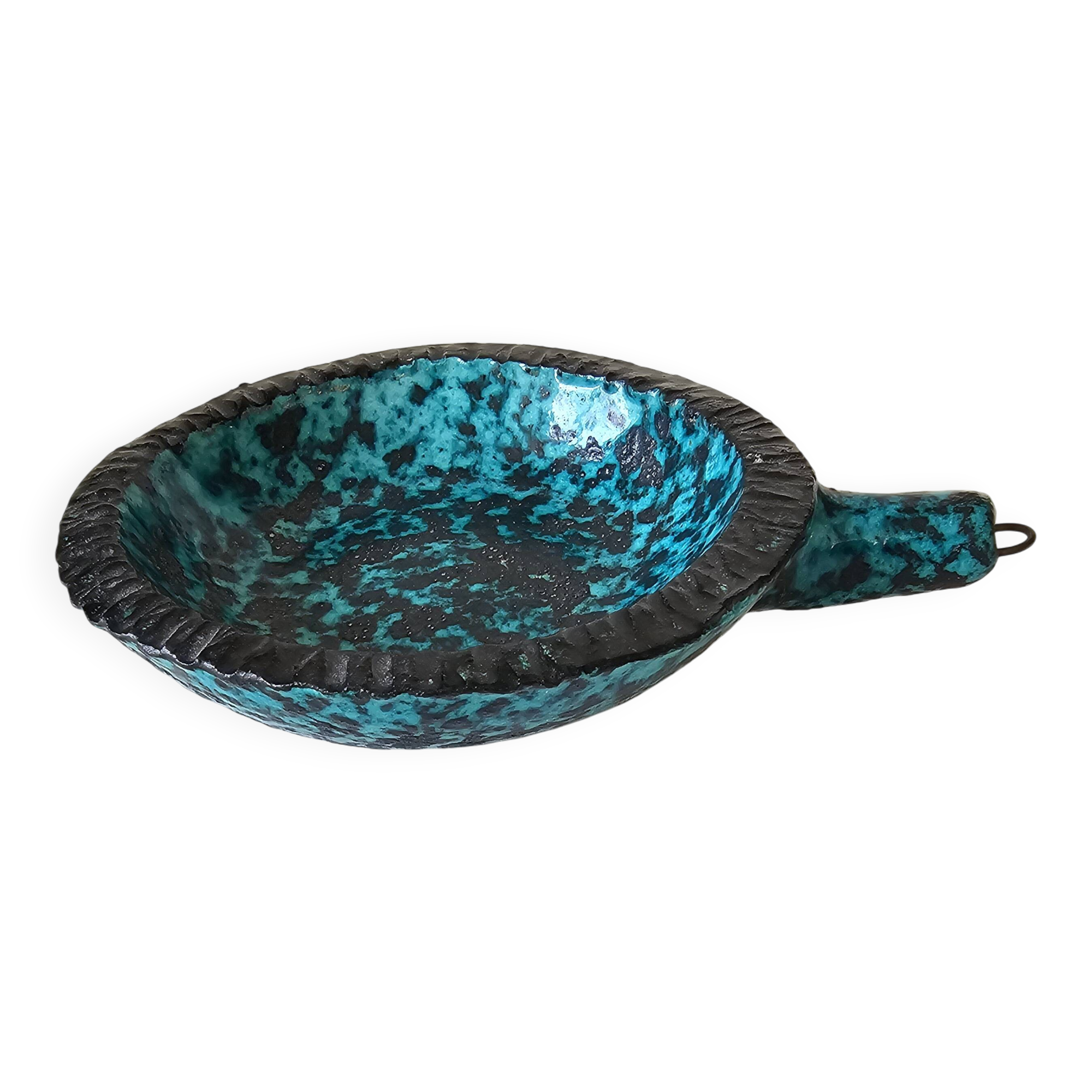 Ceramic enamelled bowl Signed Accolay - 60s