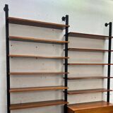 Rosewood Wall or Floor/Ceiling Bookcase