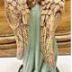 Altar angel statue 26.5 cm plaster santon church nativity scene