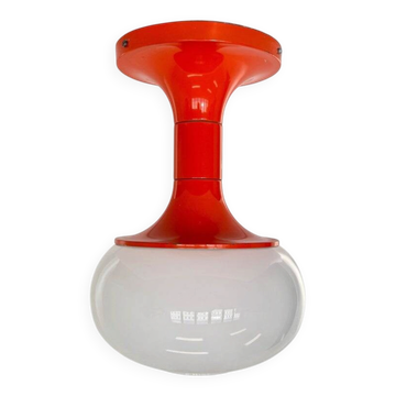 Lampe de plafond design mid-century, encastrée, années 1970 / Allemagne DDR