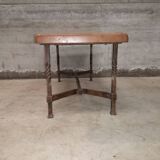 Table basse art populaire moderniste brutalist forme libre 1950 fer forgé