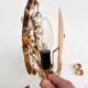 Brass and crystal art deco wall lamp attributed to palwa, 1960s