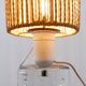Glass lamp with air bubble pattern, "Daum France" style, circa 1975