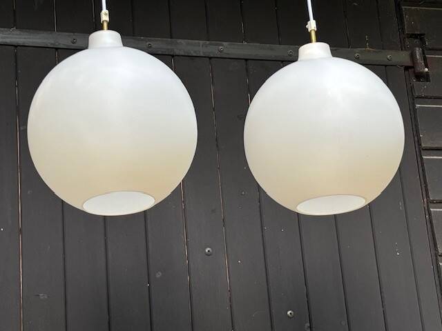 pair of satellite suspensions by Wohlert for Louis Poulsen - Denmark 1960