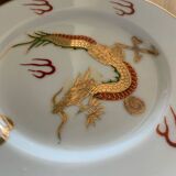 Japanese service with golden dragon pattern