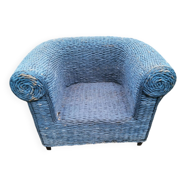 Fauteuil en  osier