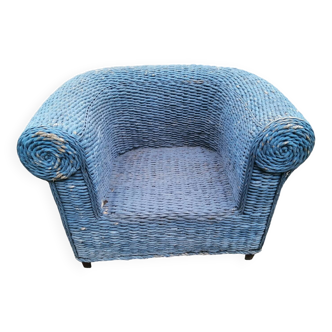 Fauteuil en  osier