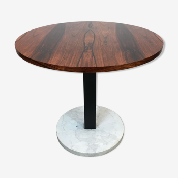 Meal table rosewood and marble 1960