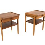 Pair of Scandinavian teak bedside tables, Sweden, 1960