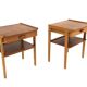 Pair of Scandinavian teak bedside tables, Sweden, 1960