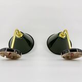 Enamelled sheet metal wall lights