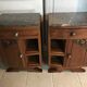 Art Deco wood and marble bedside