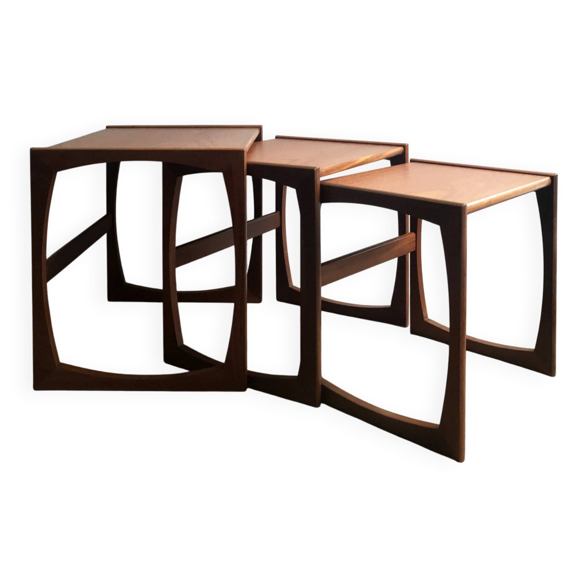 Nested tables Quadrille, teak - G Plan edition 1960