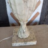 Alabaster baluster lamp foot