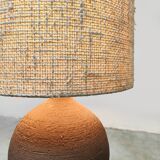 Vintage ceramic table lamp XL 'earth tones'