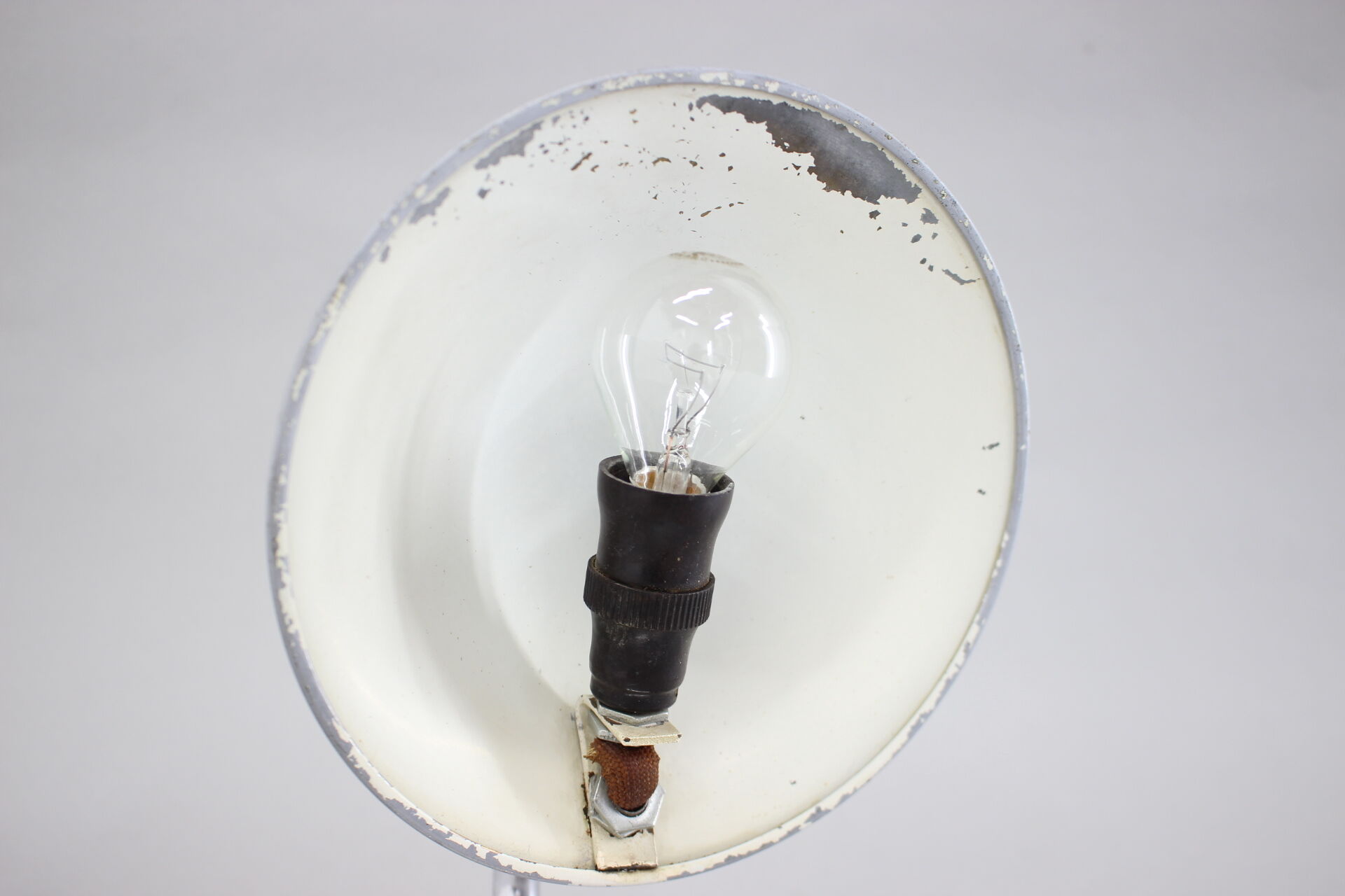 1930s Aluminium Table Lamp,Czechoslovakia