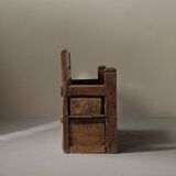 Folk art chest bench, Catalonia, 1800