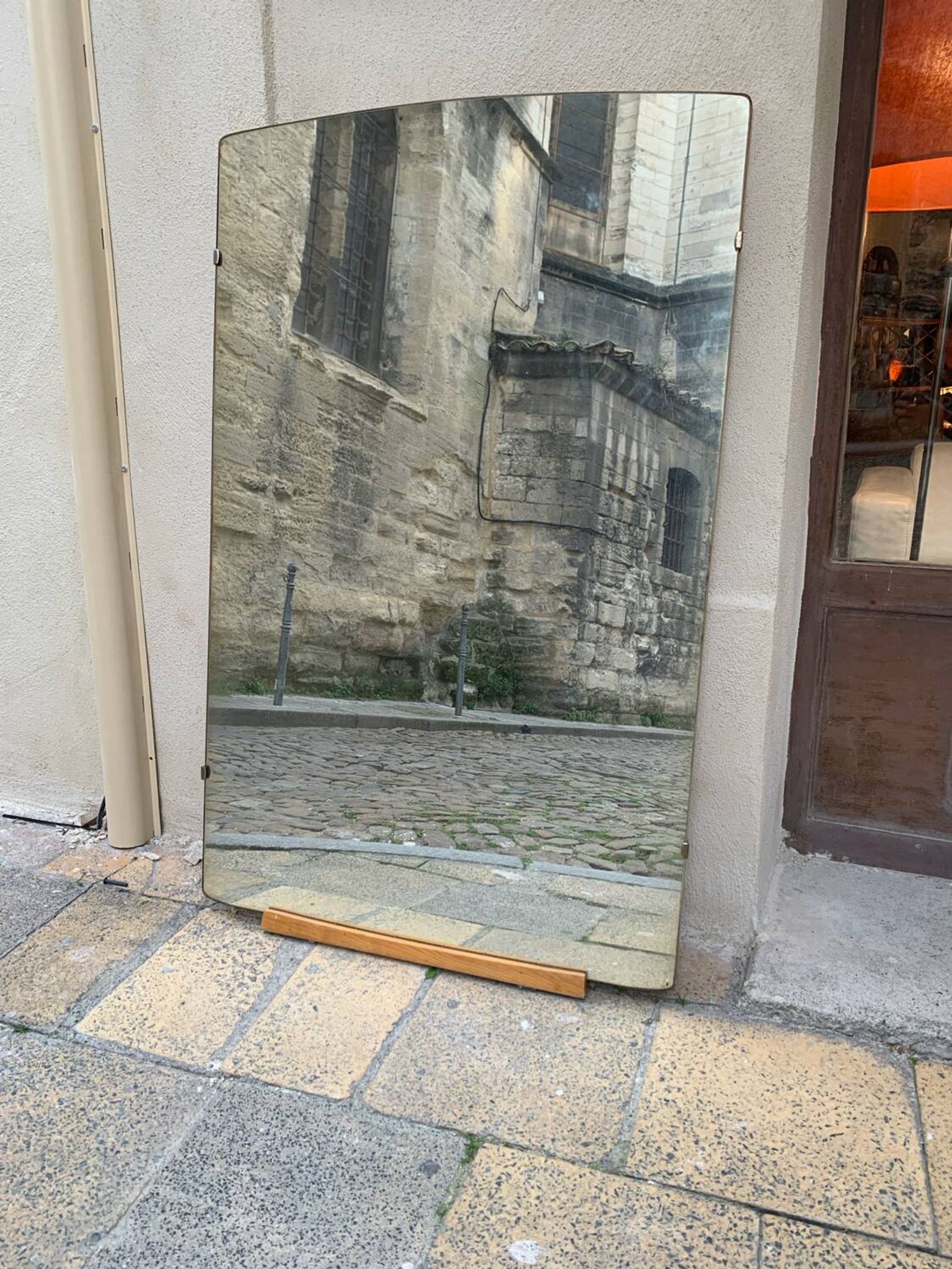 Grand miroir vintage à poser