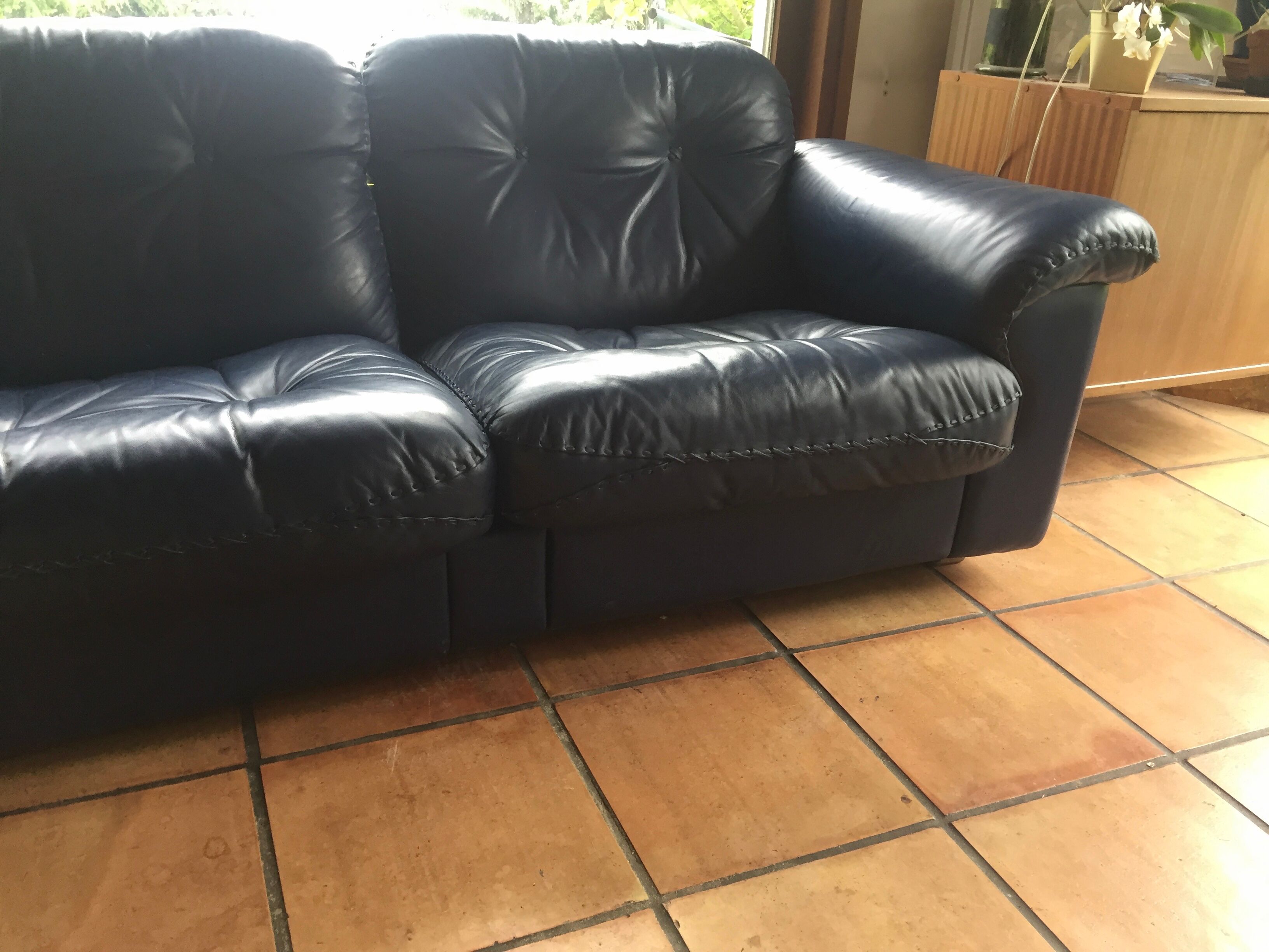 Canape de sede ds 101 blue leather