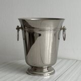 Shiny metal champagne bucket
