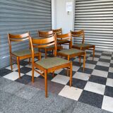 Set of 6 Scandinavian style chairs