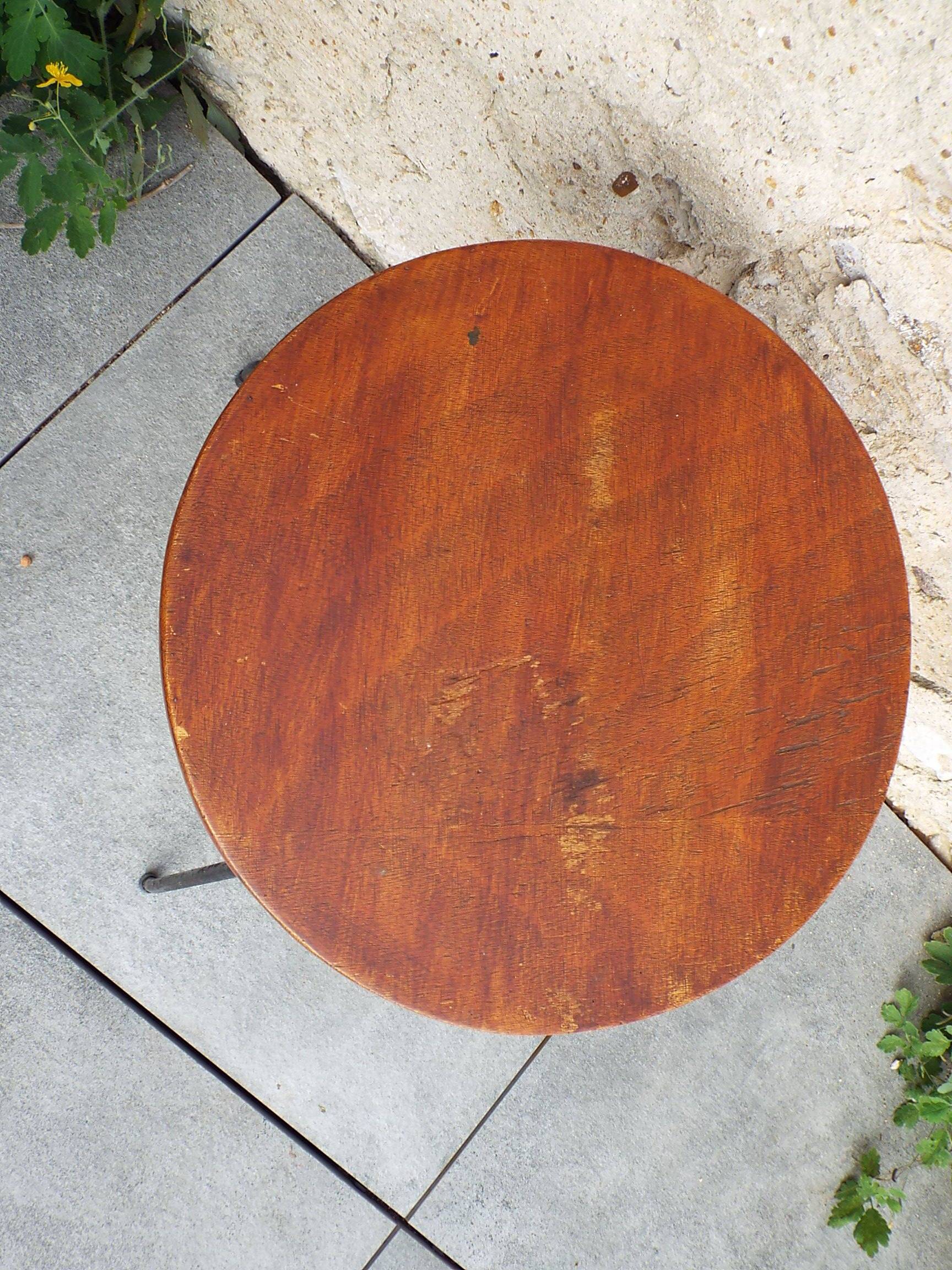 60s tripod end table