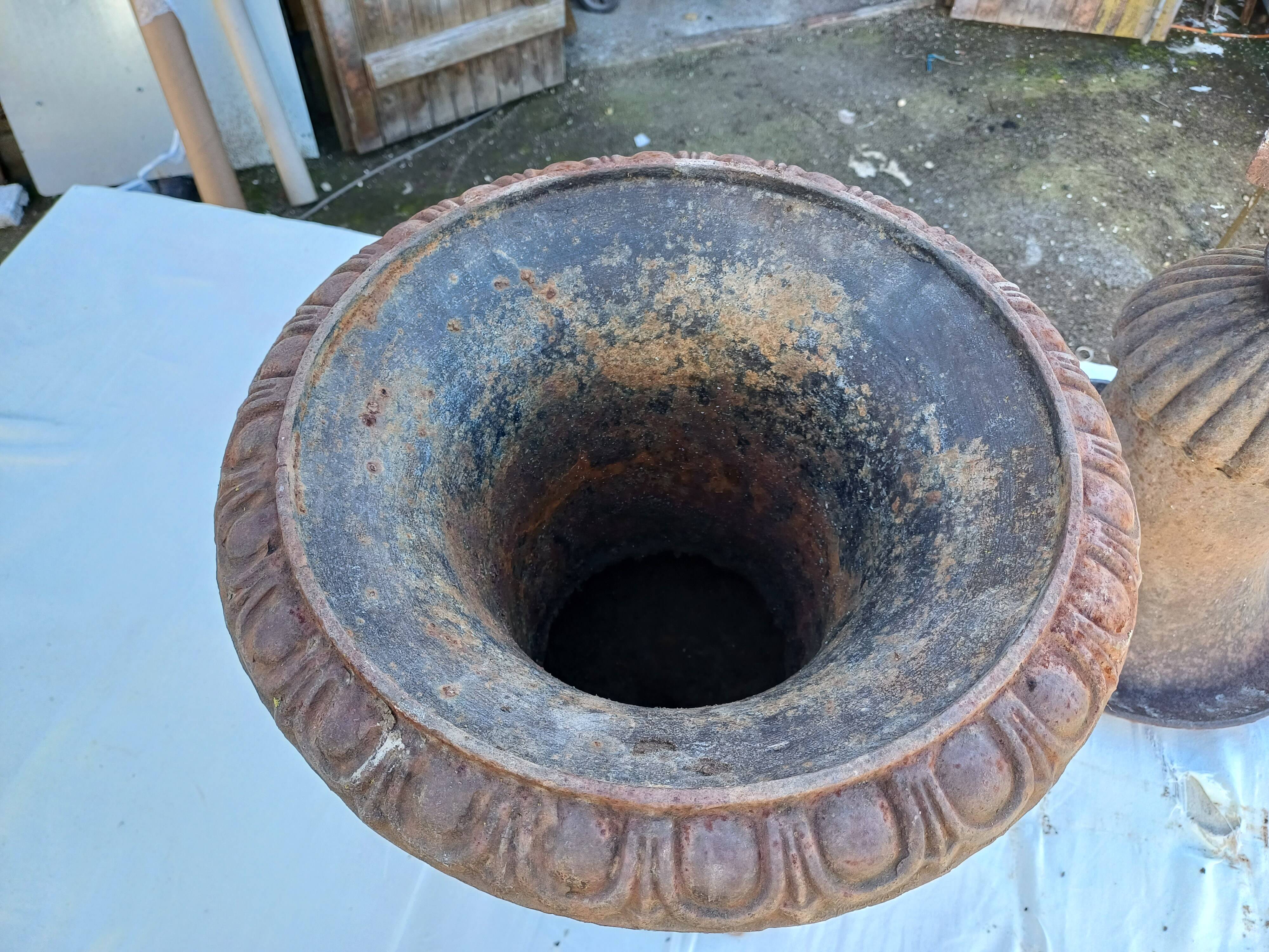 Paire de Vases Médicis Fonte 19 ème