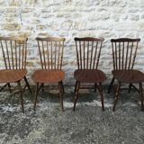 Mismatched bistro chairs