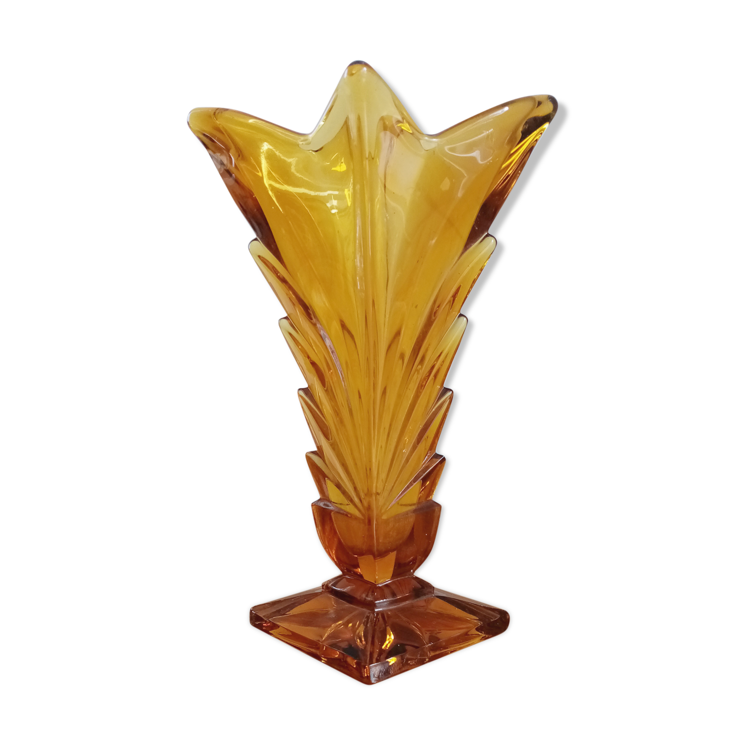 Vintage amber vase