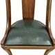 chaise gondole en placage d'acajou