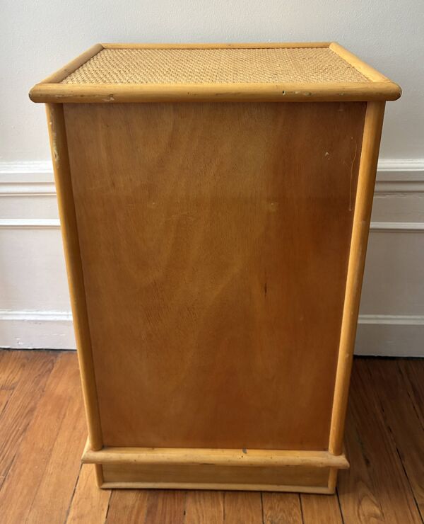 Petit meuble chiffonnier rotin et bambou