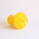 Space age yellow vase by Bo Borgstrom for Aseda Sweden 1960s
