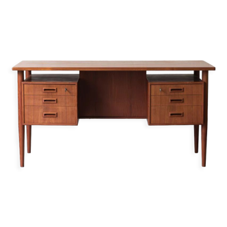 Freestanding writing desk in teak, Danish design, 1950s