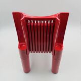Vintage Red Kartell Child Chair by Sapper & Zanuso, Playful 1960s Italian D