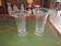 Pair of Daum France crystal cornets vases – Twisted ribbed model