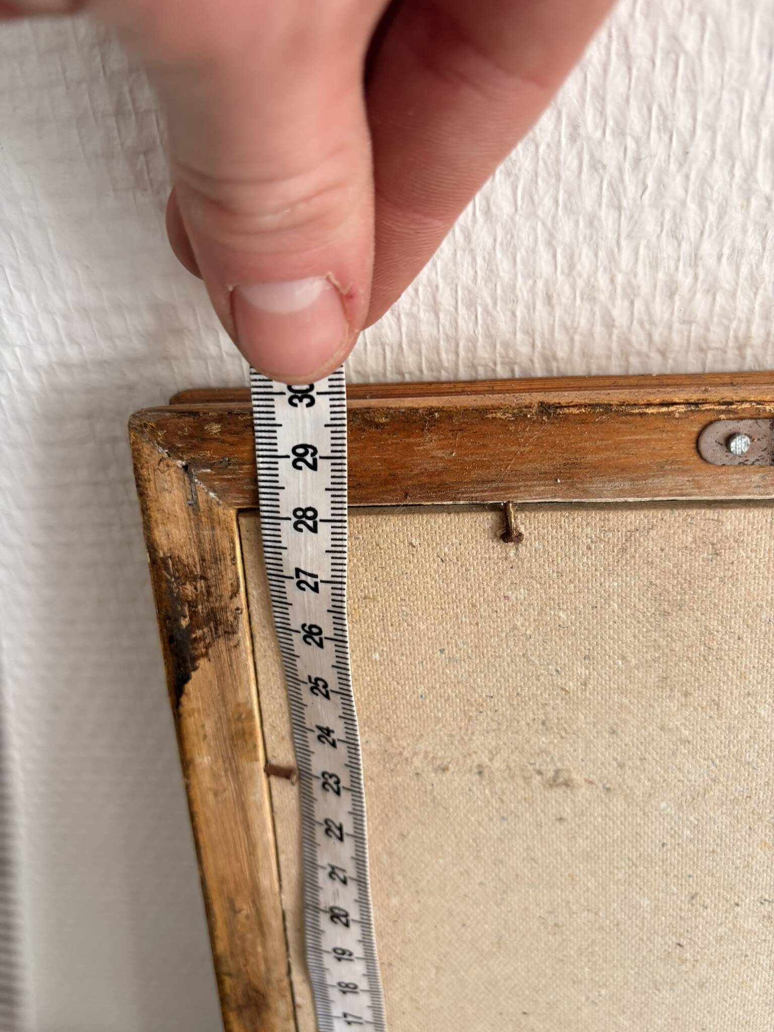 Antique Rectangular Carved Wooden Wall Mirror Louis XV XVI