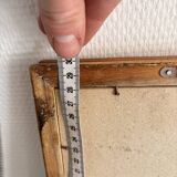 Antique Rectangular Carved Wooden Wall Mirror Louis XV XVI