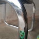 Vintage 70s black skai sled chair