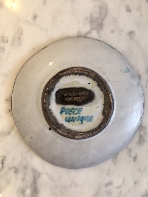 Ceramic plate Alain Maunier Valauris