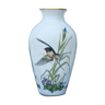 Vase à décor d'oiseau Franklin porcelaine