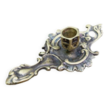 Art Deco brass candle holder