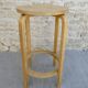 High wooden tabouret