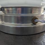 Vintage Skyscraper ceiling light, opaline glass table lamp, Bauhaus.