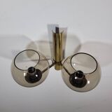 Vintage brass wall lamp by Hans Agne Jakobsson for Markaryd in Sweden 1960s