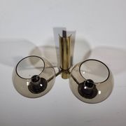 Vintage brass wall lamp by Hans Agne Jakobsson for Markaryd in Sweden 1960s