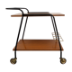 Bar trolley in wooden formica, 1960
