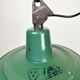 Green Enamel and Cast Iron Industrial Pendant Light, 1960s