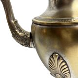 Set of three silver-plated tripod jugs, Empire, late 19th century