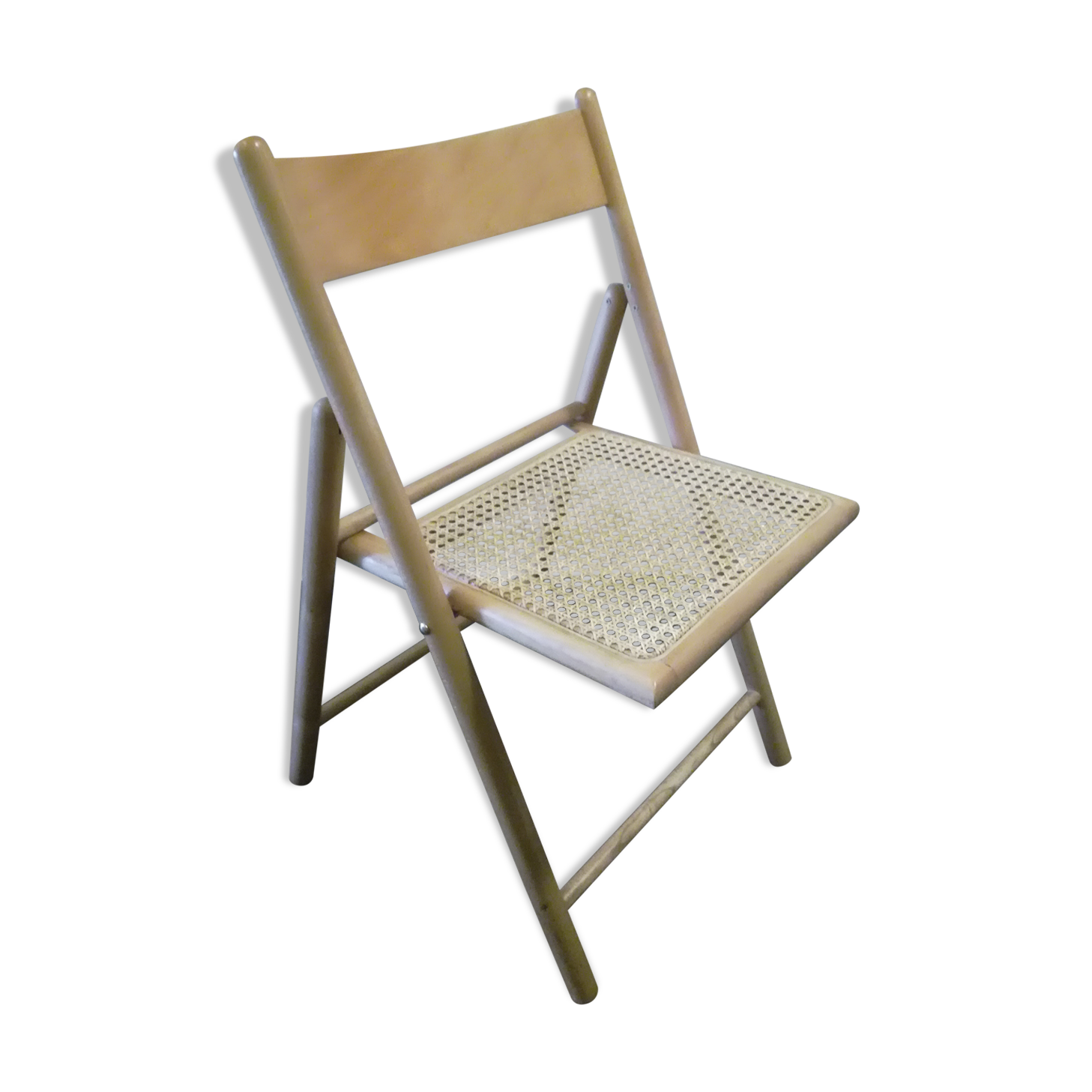 Folding chair in cane